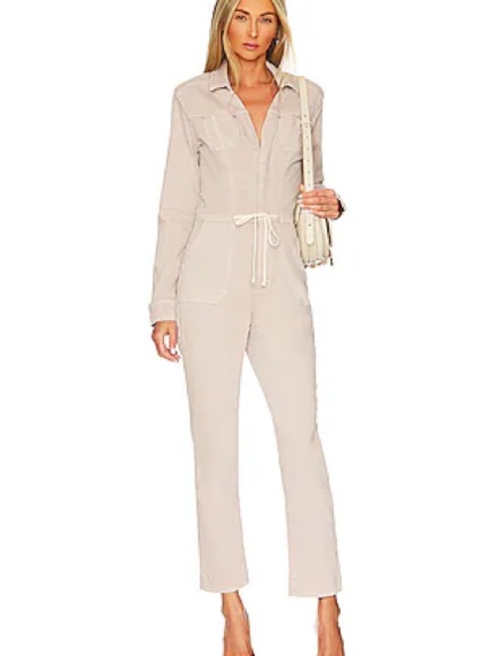PAIGE Blair Eros Rose Utility Jumpsuit Size 6